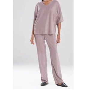 NWT Natori Terry Lounge Pant in Grey Violet